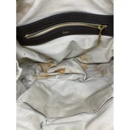 Chloé chloe handbag brown leather tote