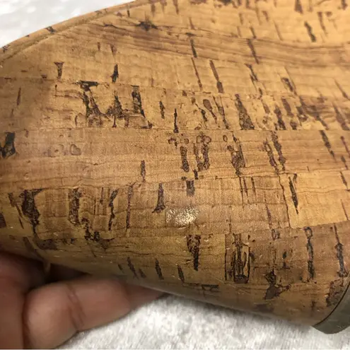 Montego Bay Club  Sandal Women Size 7 Brown Block Heel Slip On Slides Open Toe