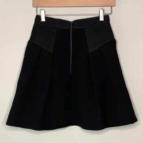 Milly A-Line Mini Skirt Black Size 0
