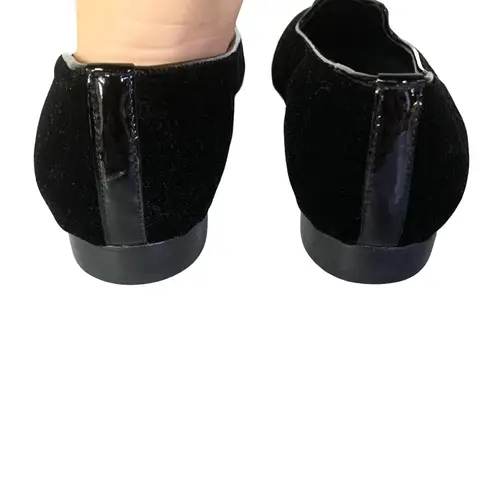 VINTAGE 1990'S VANELI BLACK VELVET & LEATHER "YORKIE" LOAFERS (6.5)