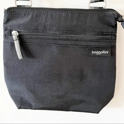 Baggallini Black Nylon Crossbody Multi-color Strap Anti-theft Travel Organizer