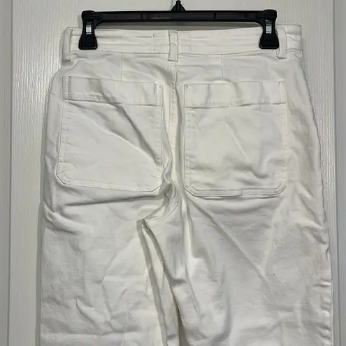 Everlane Women's  White Cropped Straight Short Jeans Size 4 EUC #7580