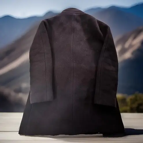 J.Crew Cocoon Coat Size 2 Navy Blue Italian Stadium Cloth Wool $350