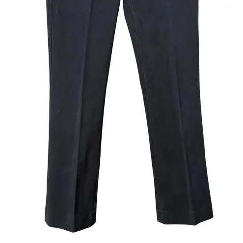 Theory  Black Corduroy Dress Pants in Black Straight Leg Mid-Rise, Size‎ 4