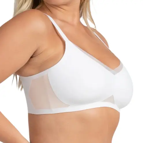 NWT Honeylove Crossover Bra Size 2XL White Padded Comfort Smoothing Wireless - Image 2