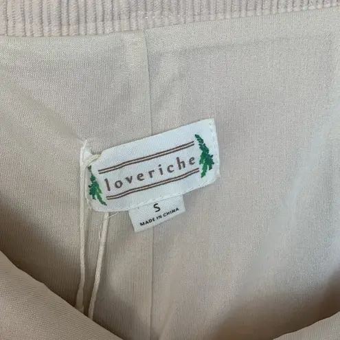 Love Riche womens size small corduroy pleated mini skirt new tan dont play my h