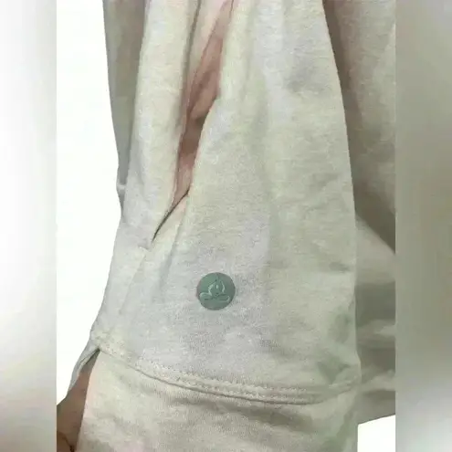 Apana Yoga Cowl Neck Long Sleeved Active Top w/ Thumb Holes Size Medium Pink