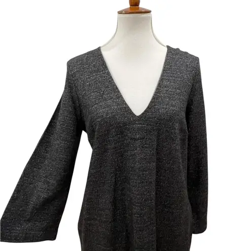 The White Company 10 Dress Minimalist Wool Retro 60s Style Classic Sparkle Shift Gray