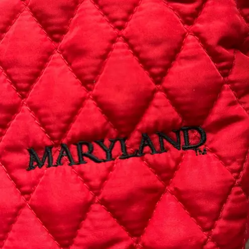 Campus Drive University of Maryland Terrapins Womens Red Vest Large Size M