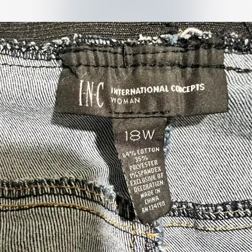 INC International Concepts Blue Jeggings with Subtle Fading Size 18W