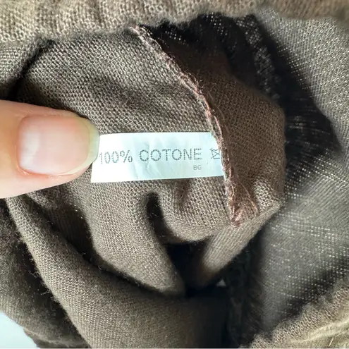 Tod’s Brown and Orange Drawstring Dustbag 12” X 15” Brown