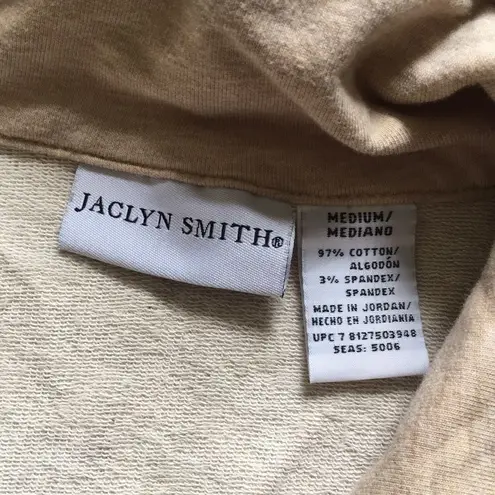 Jaclyn Smith Cotton Blend Track Jacket Womens Size MD