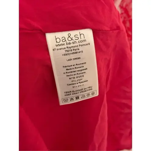 Ba&sh Ulia Crossover Dress Rose Pink M NEW