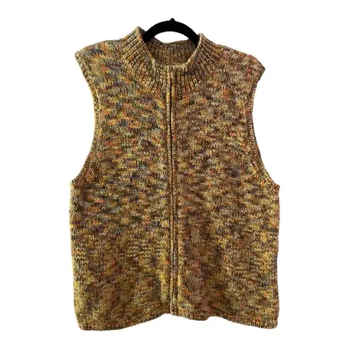 Talbots  wool blend zip up sweater vest