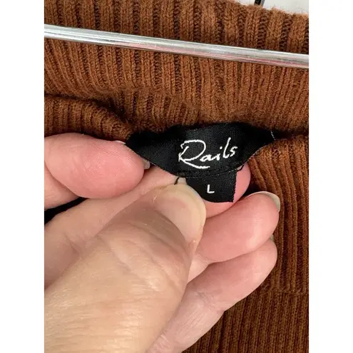 Rails Jules Fox Brown Pant Cotton Silk Blend New $198 Size Large, L