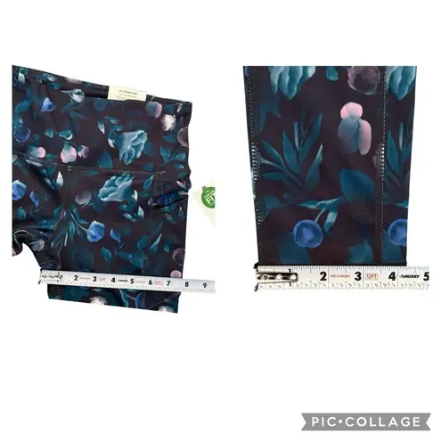 Gaiam Women's Om Fit Alaina Floral High Rise Pocket Leggings Yoga Size XS NEW