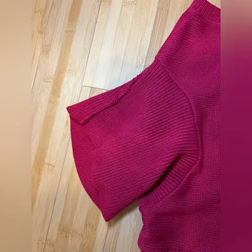 Womens Red 100% Cotton Minimalist Pullover Sleeveless Turtleneck Sweater,USA|LRG Size L