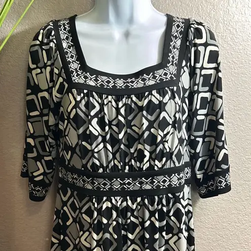 Apt. 9 #309  short sleeve printed shift dress size small petite