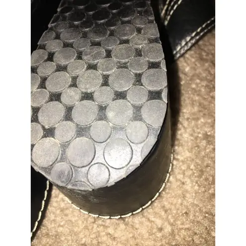 Apostrophe Women's Slip On Flip Flops Sandals Size 7.5 Black