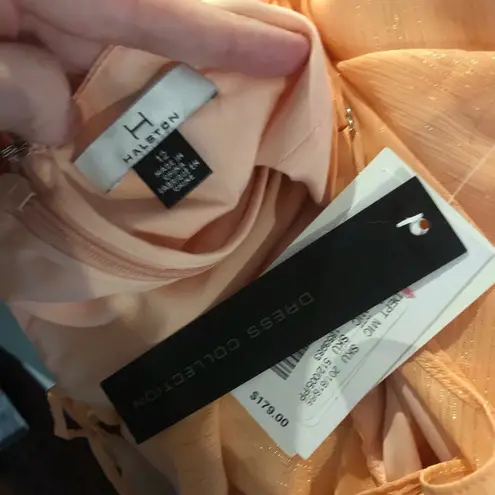 H by Halston NWT H Halston Peach Cold shoulder dress 12