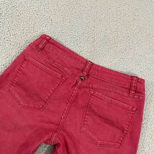 prAna Kara Jeans Women 2 Red Skinny Denim Stretch Outdoor