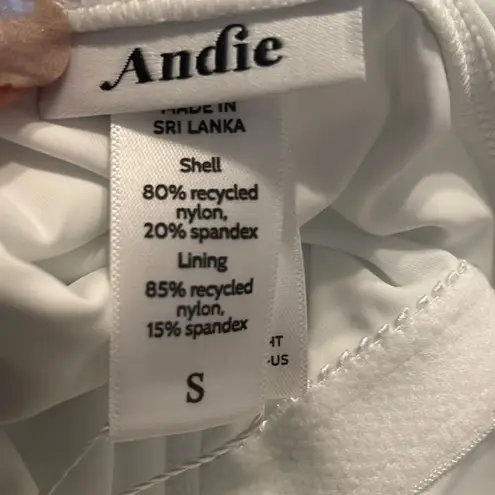 ANDIE The Amalfi One Piece Swimsuit White Size S NWT minimalist