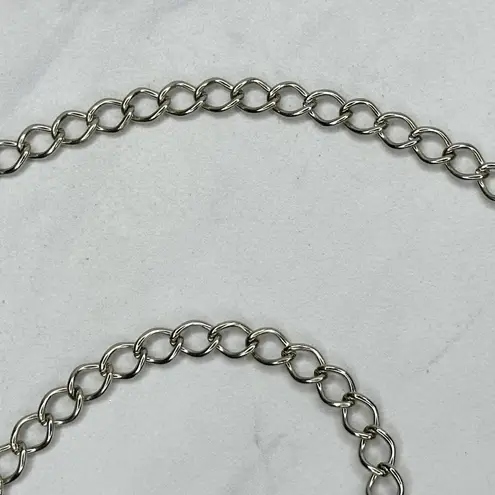 Skinny Dime Silver Tone Belly Body Metal Chain Link Belt OS One Size