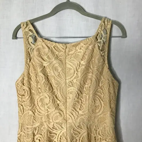Dressystar Womens Golden Sleeveless Laced V