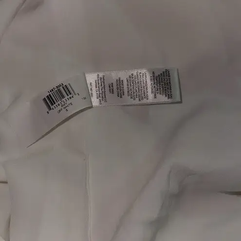 Dress the Population NWOT AMY crepe one shoulder maxi slit white gown sz S