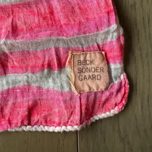 BECKSÖNDERGAARD 100% LINEN SCARF Pink thumbnail 3