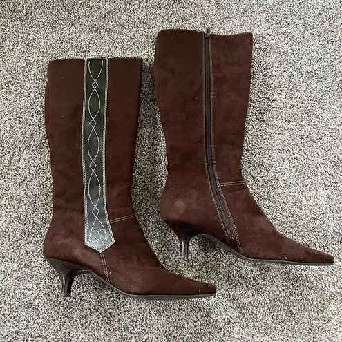 Italian Shoemakers Contesa by Dark Brown Heeled Boots