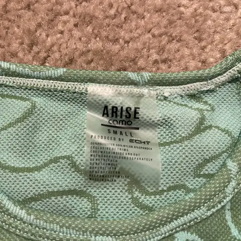 ECHT Women’s  Arise Camo Set Long Sleeve Crop Top and Leggings Green Size S Small