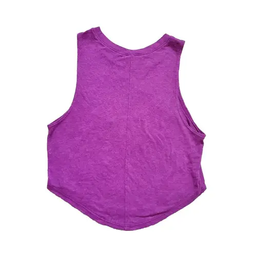 Live Love Dream Shirt Women XS Sleeveless Racerback Pink Crop Top Summer EUC