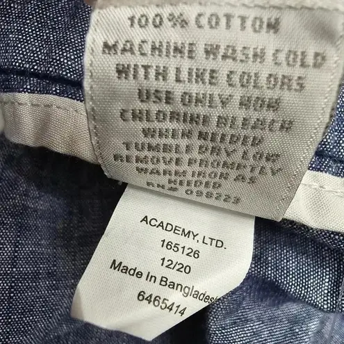 Bcg Plus Lifestyle Cuff Chambray Medieval Blue Shorts Size 3X NWT