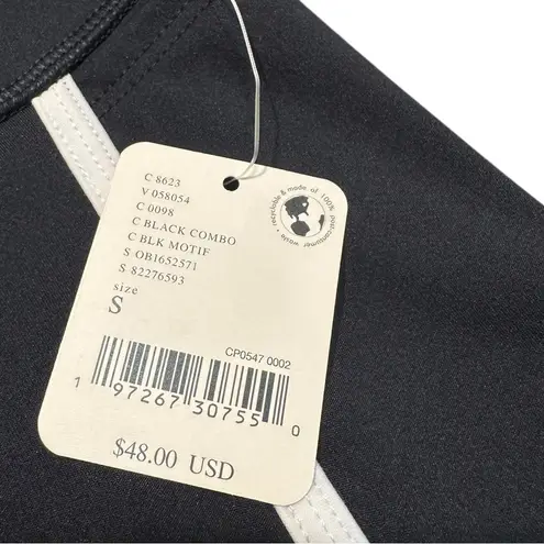 Free People Movement Island Time Shorts – Black & White Trim – Size S NWT