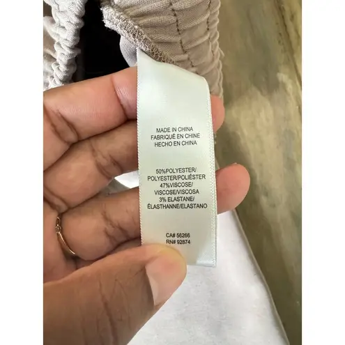 Splendid  x Cellajane Wide Leg Lounge Pants Large Soft Mauve Drawstring Waist - Image 2