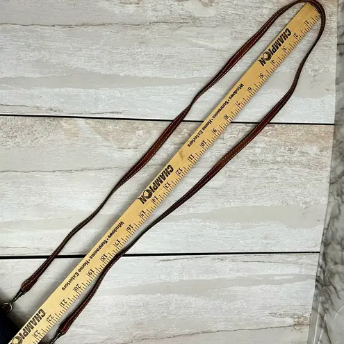 Esprit Navy and Brown Crossbody Belt Bag Fanny Pack GenX Small Preppy Concerts