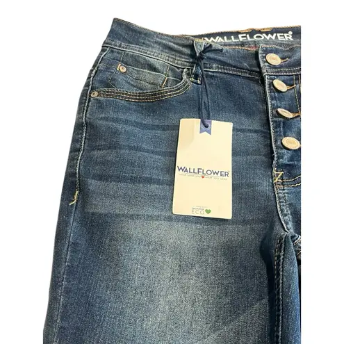 Wallflower Jeans Womens Juniors 1 Flirty Curvy High Rise Skinny Blue $44 MSRP Size undefined