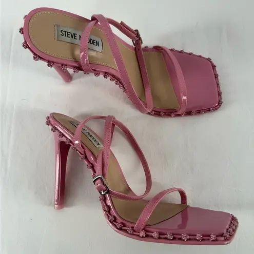 Steve Madden Steve‎ Madden Zelle Square Toe Rhinestone Heels in Pink Size 9