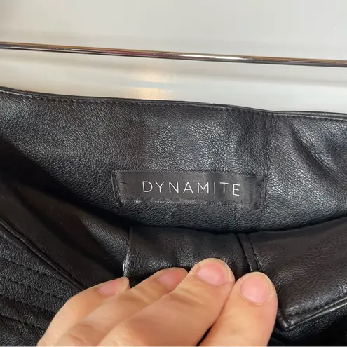 Dynamite  Faux Leather Paperbag Pants Size 8