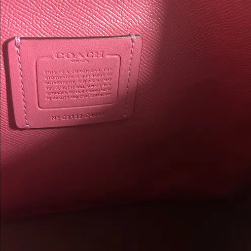  Mollie Tote 25 in Mango w Matching Coach Double Corner Zip Wristlet