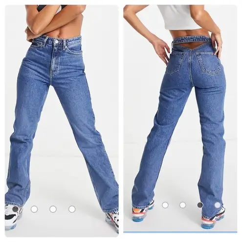 Weekday NWT  Star Cut Out High Rise Jeans