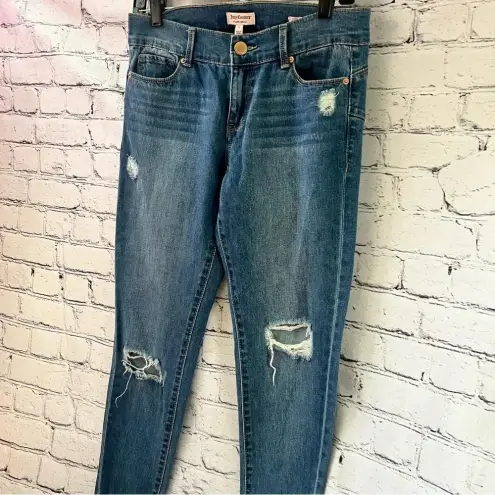 Juicy Couture  Distressed‎ Skinny Ankle Rolled Cuff Denim Jeans Size 4