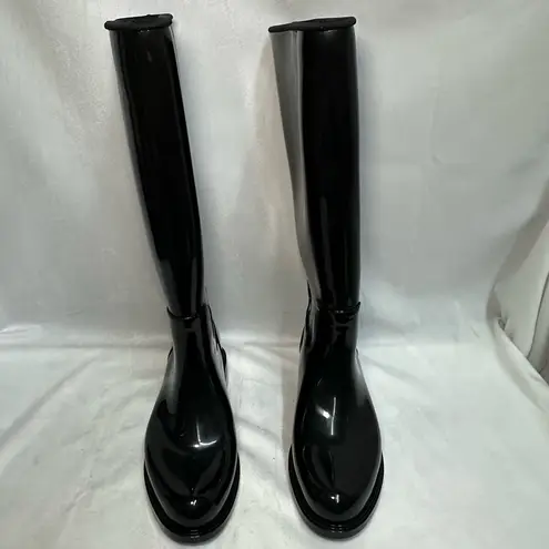 Melissa  Black fullness tall rain boots Size 8 ~ never worn