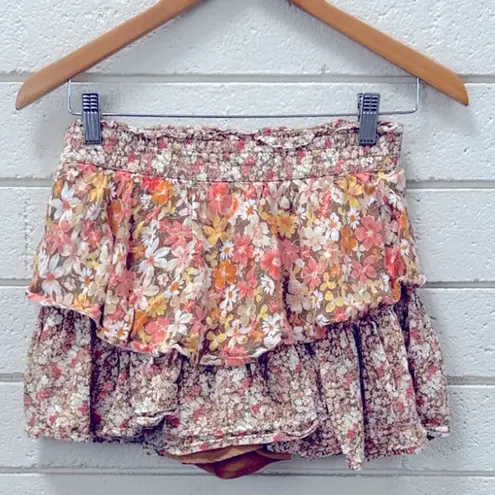 American Eagle  Outfitters Floral Ruffle Skort S