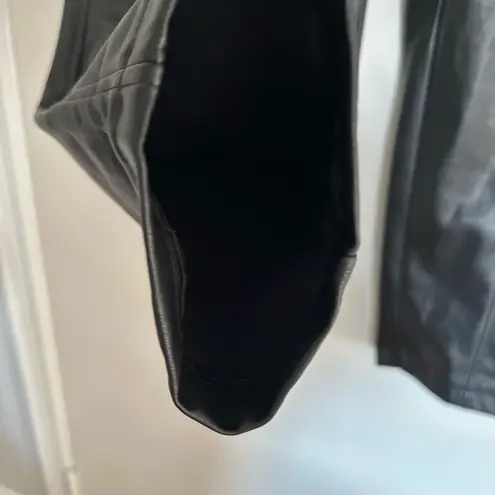 Calvin Klein Jeans Calvin Klein Sz: L Black Faux Leather Pants. Pull On. Flat Front. Patch pockets