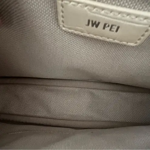 JW Pei Ivory Croc Eva Shoulder Handbag