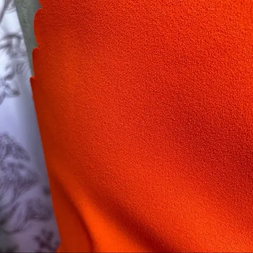 J.Crew laser cut Tangerine preppy textured bodycon dress size XS/00 Orange