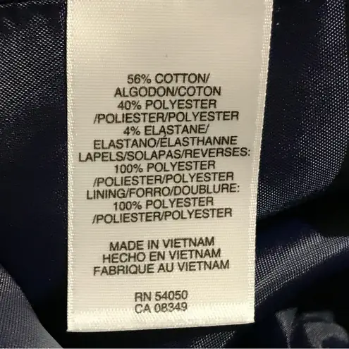 QMack Brocade Floral Tuxedo Blazer Blue Size 4