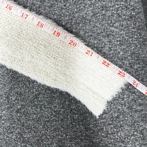 Louna Women's Striped Knit Sweater Pullover Dusty Rose White Red Casual Cozy XS Pink